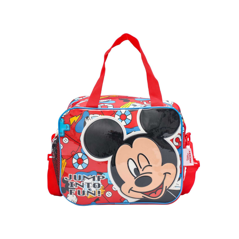 SET MOCHILA LONCHERA CARTUCHERA MICKEY COLECCIÓN H - 3