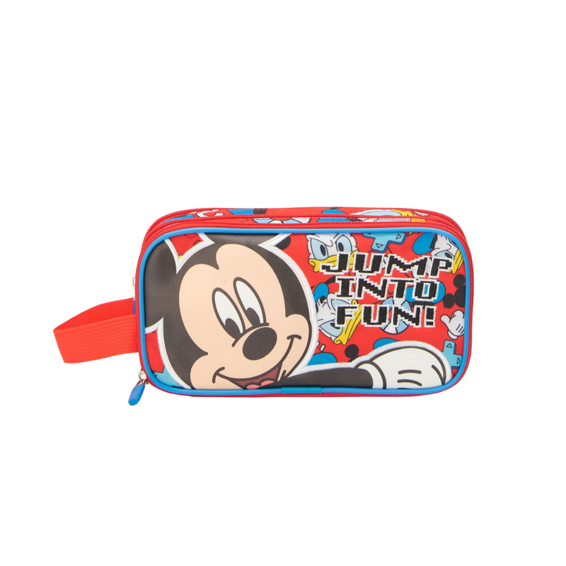 SET MOCHILA LONCHERA CARTUCHERA MICKEY COLECCIÓN H - 4