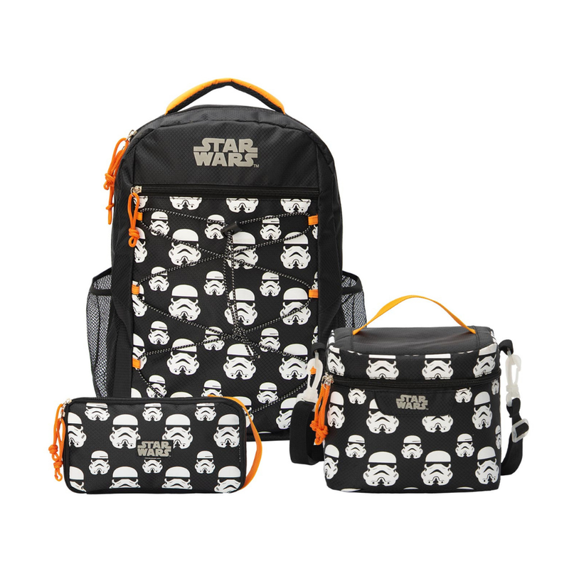 SET MOCHILA LONCHERA CARTUCHERA ESCOLAR STAR WARS COLECCIÓN C - 1