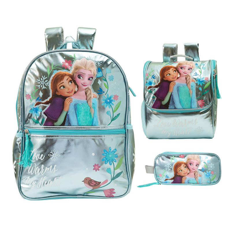 SET DE MOCHILA LONCHERA CARTUCHERA FROZEN COLECCIÓN B - 1