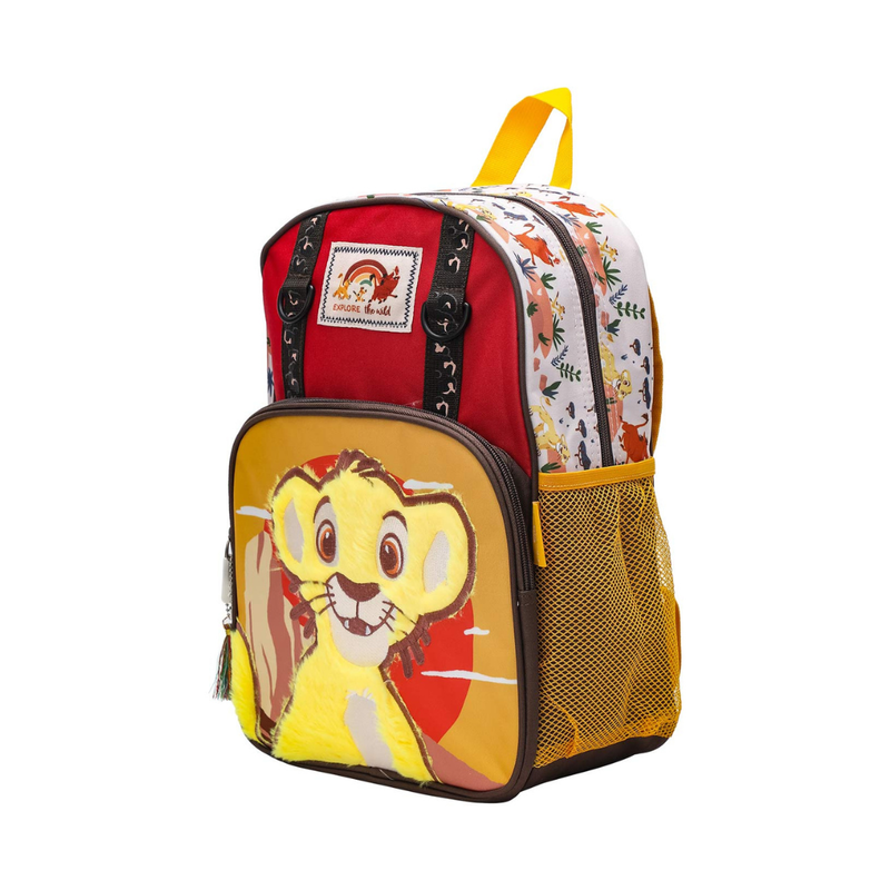 SET MOCHILA LONCHERA CARTUCHERA REY LEON ESCOLAR NIDO COLECCIÓN B - 3