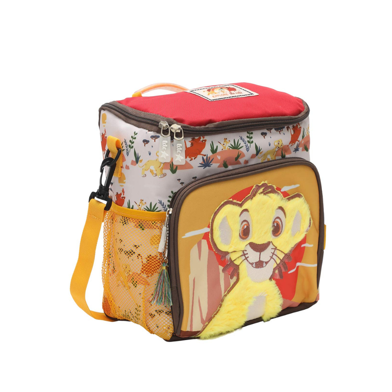 SET MOCHILA LONCHERA CARTUCHERA REY LEON ESCOLAR NIDO COLECCIÓN B - 4
