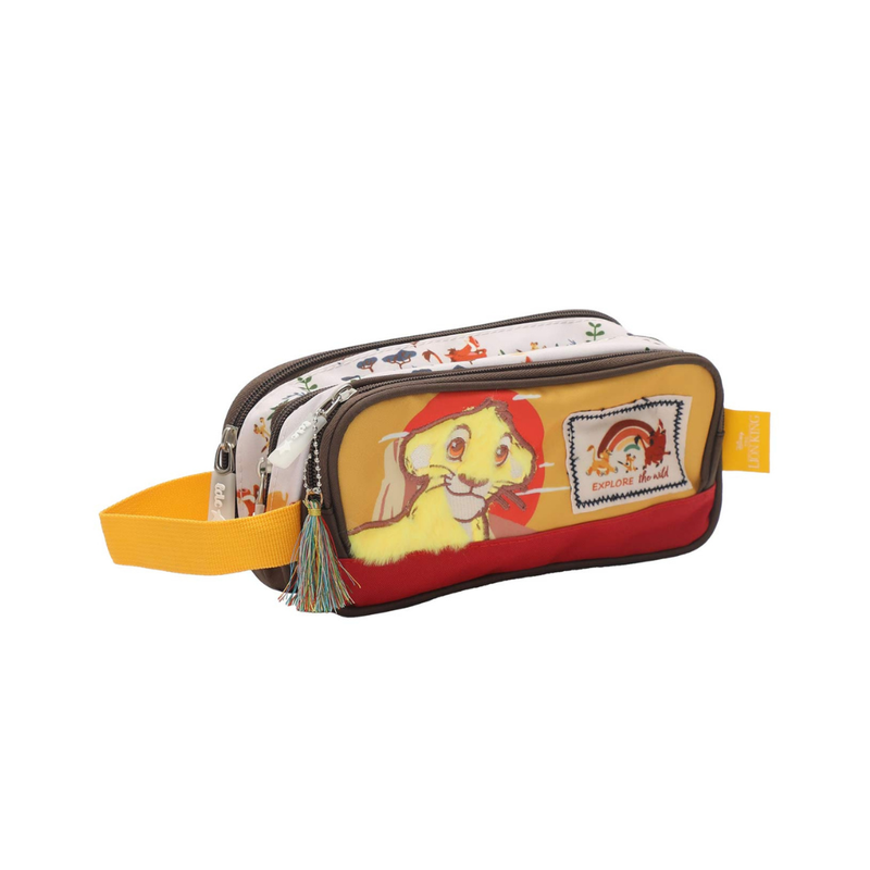 SET MOCHILA LONCHERA CARTUCHERA REY LEON ESCOLAR NIDO COLECCIÓN B - 5