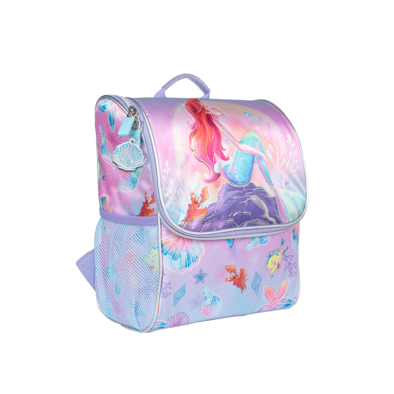 SET DE MOCHILA LONCHERA CARTUCHERA LA SIRENITA ARIEL - 3