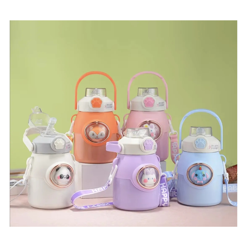 TERMO DE ACERO Y EXTERIOR DE PLASTICO CON CAPACIDAD DE 650 ML - 1