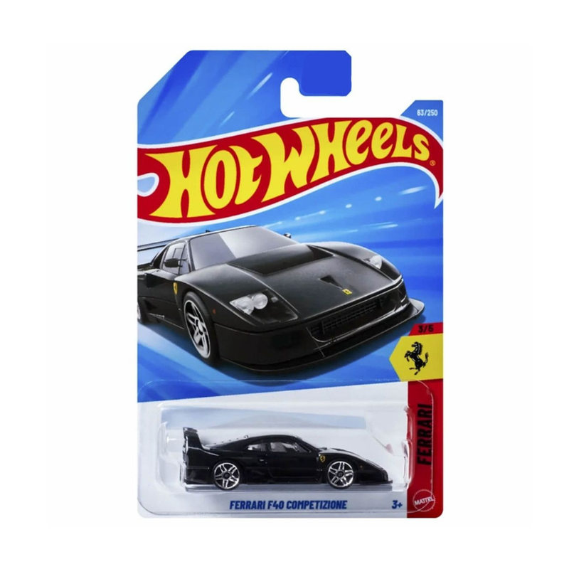 HOT WHEELS FERRARI F40 COMPETIZIONE BLACK - 1
