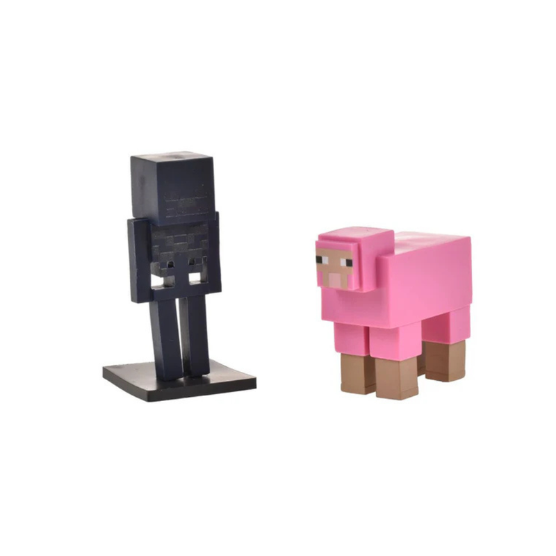 MINECRAFT SET 2 FIGURAS TOPPEEZ 6 CM - ESQUELETO DE WITHER - 2