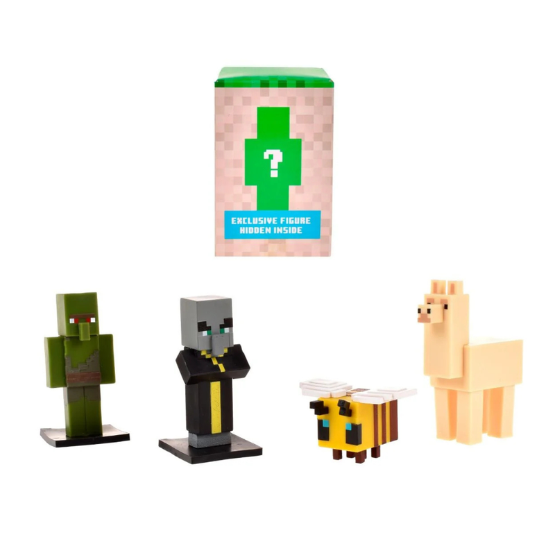 MINECRAFT SET 5 FIGURAS TOPPEEZ 6 CM - EVOCADOR CON FIGURA SORPRESA - 2