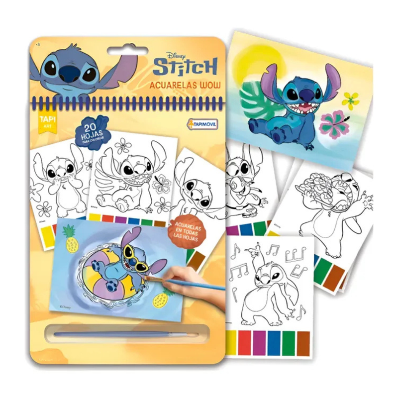 SET DE ARTE ACUARELAS MAGICAS WOW STITCH - 1
