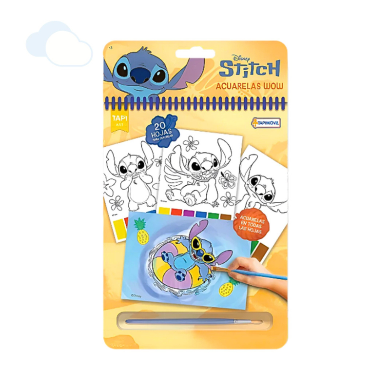 SET DE ARTE ACUARELAS MAGICAS WOW STITCH - 2