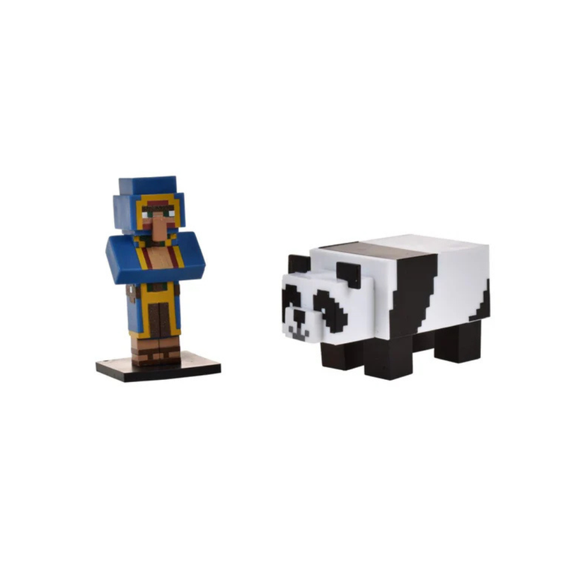 MINECRAFT SET 2 FIGURAS TOPPEEZ 6 CM - COMERCIANTE - 3