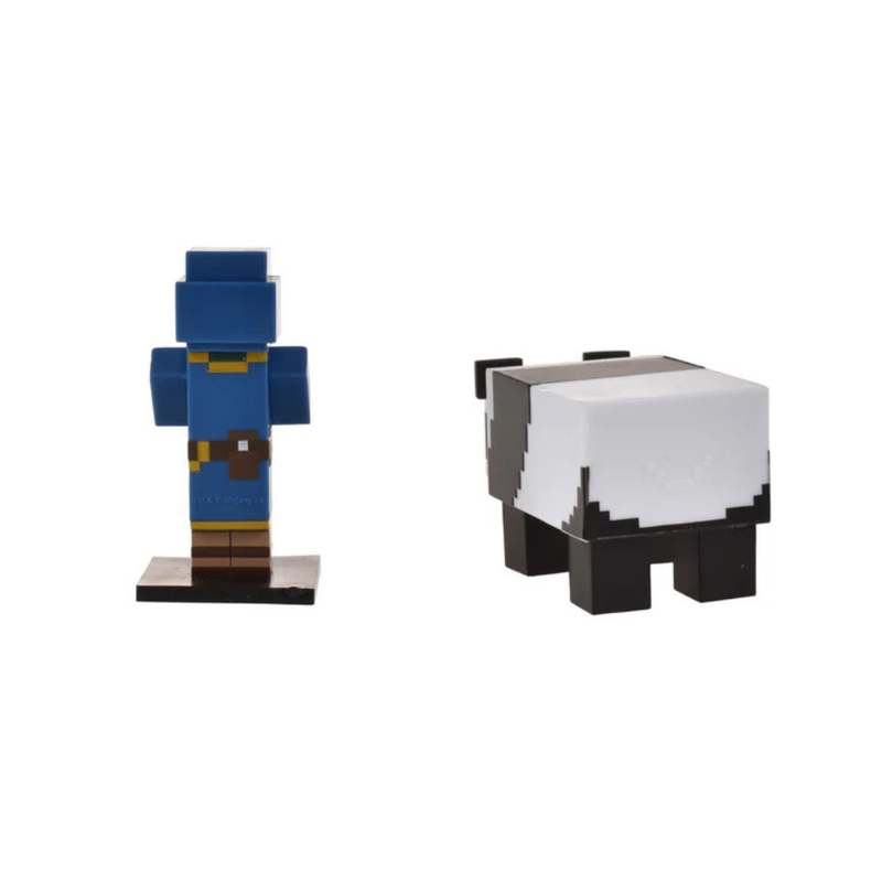 MINECRAFT SET 2 FIGURAS TOPPEEZ 6 CM - COMERCIANTE - 4