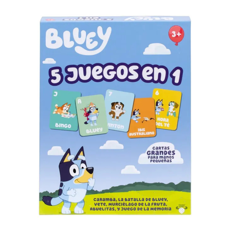 BLUEY JUEGO DE CARTAS 5 EN 1 - 1