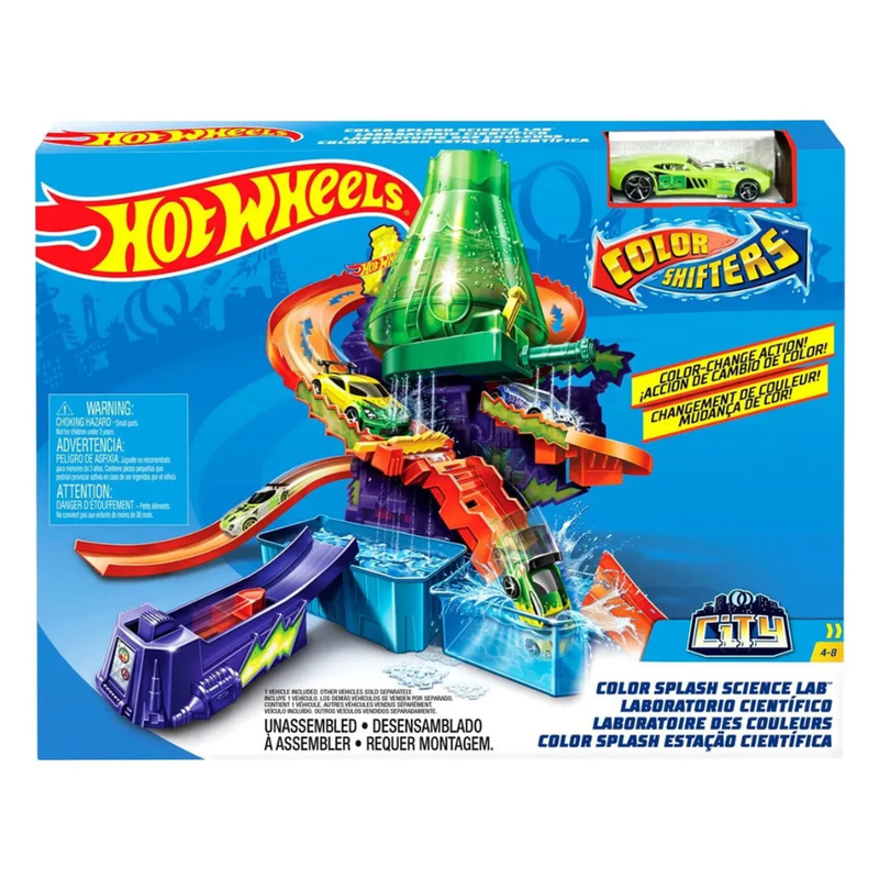 HOT WHEELS PISTA COLOR SHIFTERS LABORATORIO CIENTÍFICO - 1