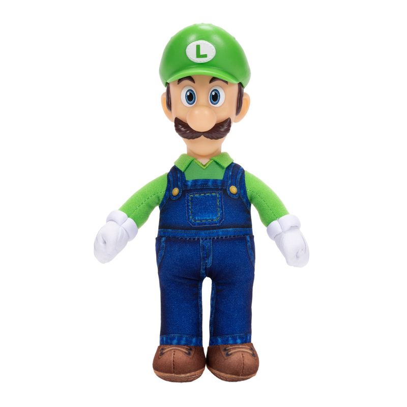 SUPER MARIO GALAXY  LUIGI PELUCHE CON CABEZA PLASTICA 23 CM NINTENDO - 1