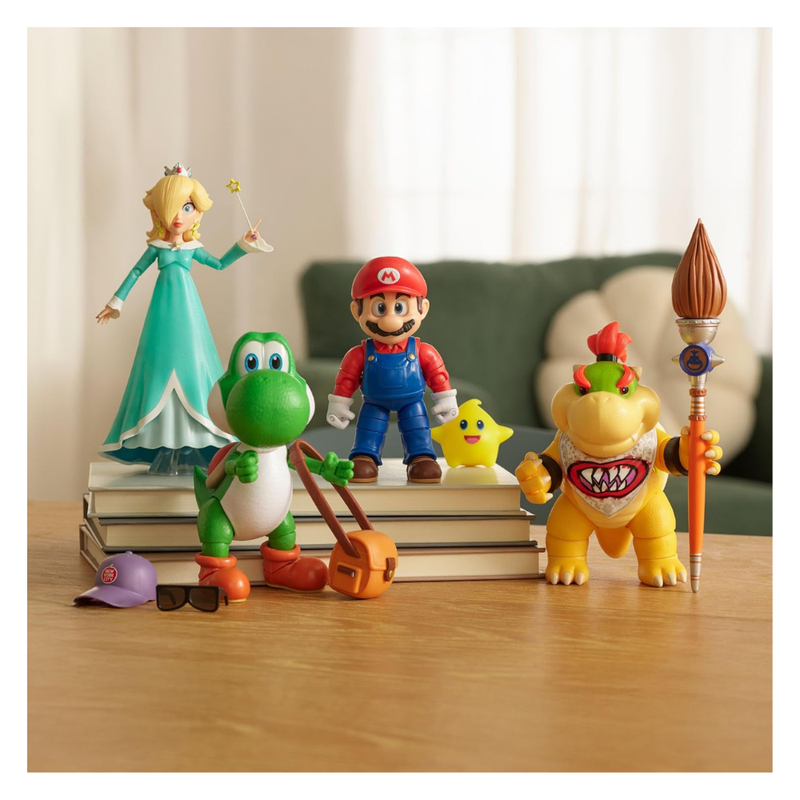 THE SUPER MARIO GALAXY MOVIE - FIGURA DE ACCIÓN MARIO + ACCESORIO - 4