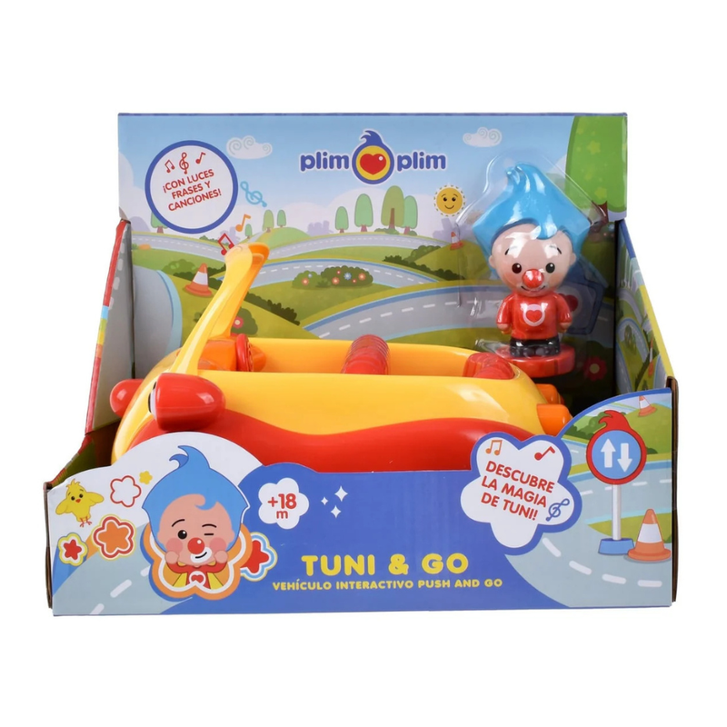 VEHÍCULO 25 CM PUSH AND GO CON FIGURA REMOVIBLE Y MÚSICA PLIM PLIM - 5