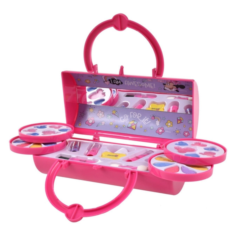 SET DE MAQUILLAJE EN CARTERA TUBULAR DE 2 PISOS MINNIE MOUSE - 2