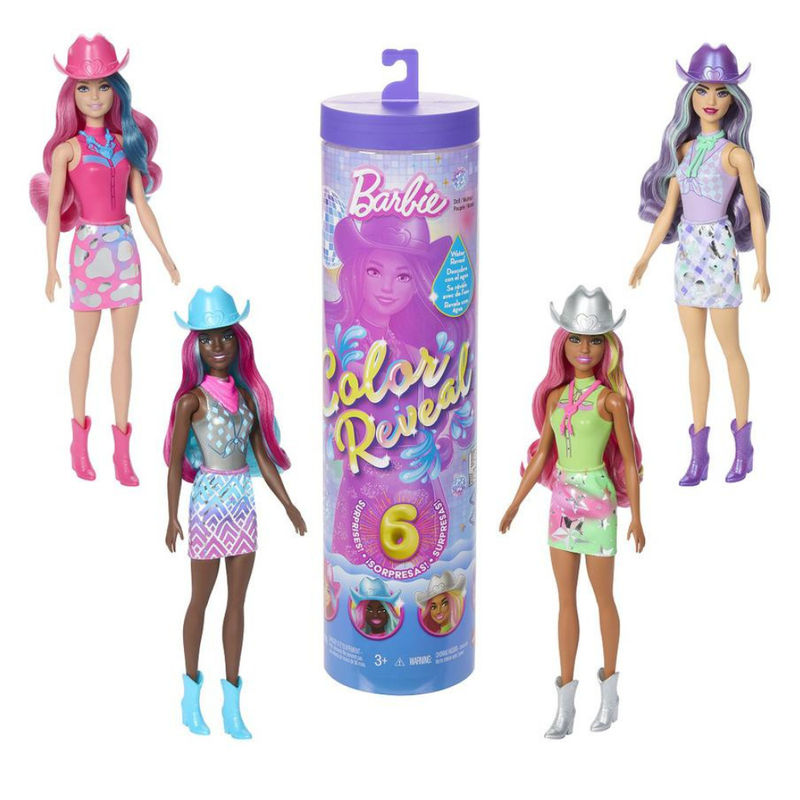 MUÑECA BARBIE COLOR REVEAL MODA DISCO SORPRESA - 1