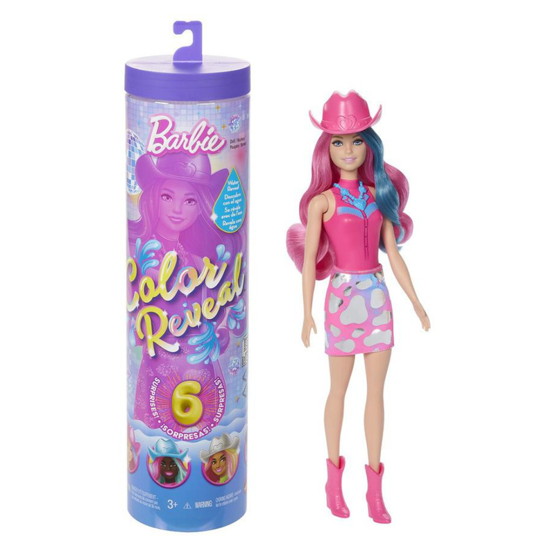 MUÑECA BARBIE COLOR REVEAL MODA DISCO SORPRESA - 5