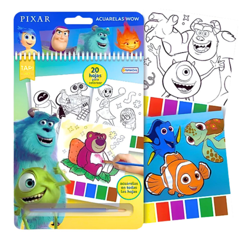 SET DE ARTE ACUARELAS MAGICAS WOW PIXAR - 1
