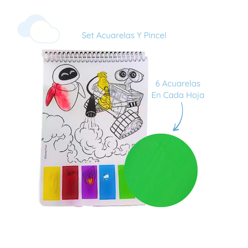 SET DE ARTE ACUARELAS MAGICAS WOW PIXAR - 3