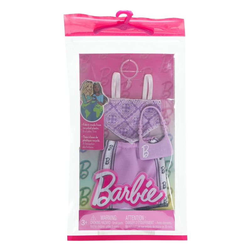 BARBIE FASHION PACK - LOOKS PURPLE TOP AND SHIRT - 2