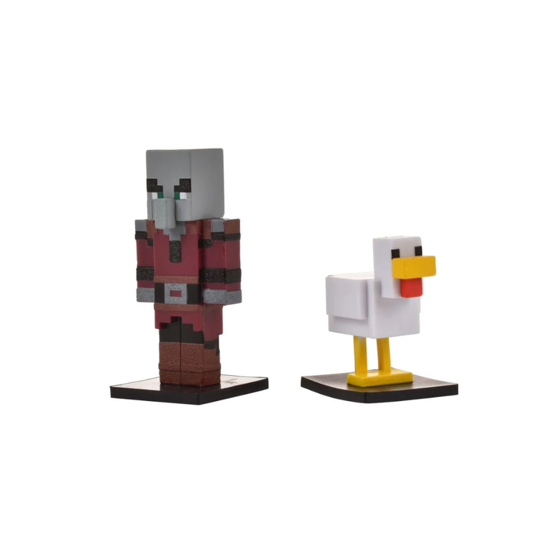 MINECRAFT SET 2 FIGURAS TOPPEEZ 6 CM - SAQUEADOR - 2