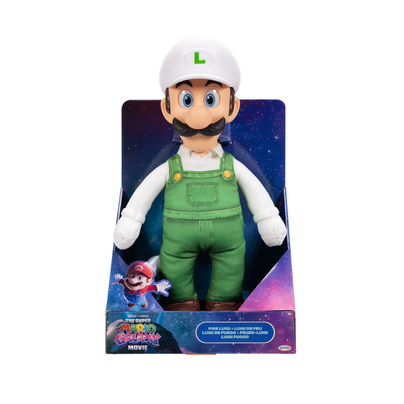 SUPER MARIO GALAXY PELICULA PELUCHE LUIGI CON CABEZA PLASTICA 37 CM NINTENDO - 1