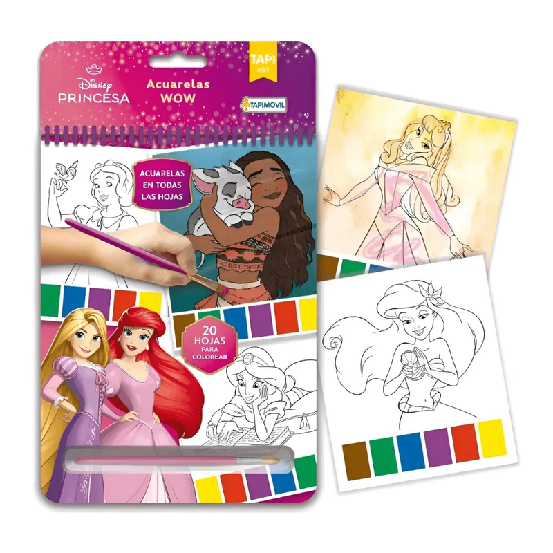 SET DE ARTE ACUARELAS MAGICAS WOW PRINCESAS - 1