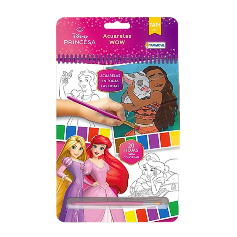 SET DE ARTE ACUARELAS MAGICAS WOW PRINCESAS - 2