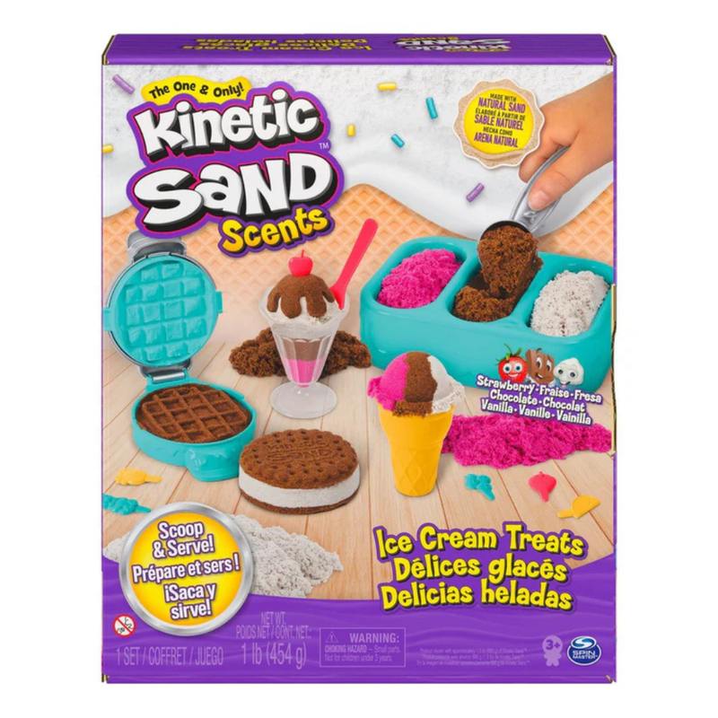 KINETIC SAND ESTACIÓN DE HELADOS ARENA MÁGICA CON AROMA Y ACCESORIOS - 1