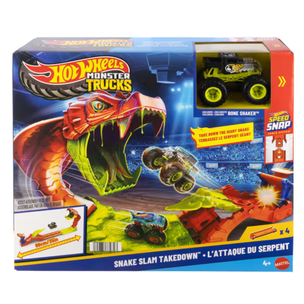 HOT WHEELS MONSTER TRUCKS SNAKE SLAM - 1