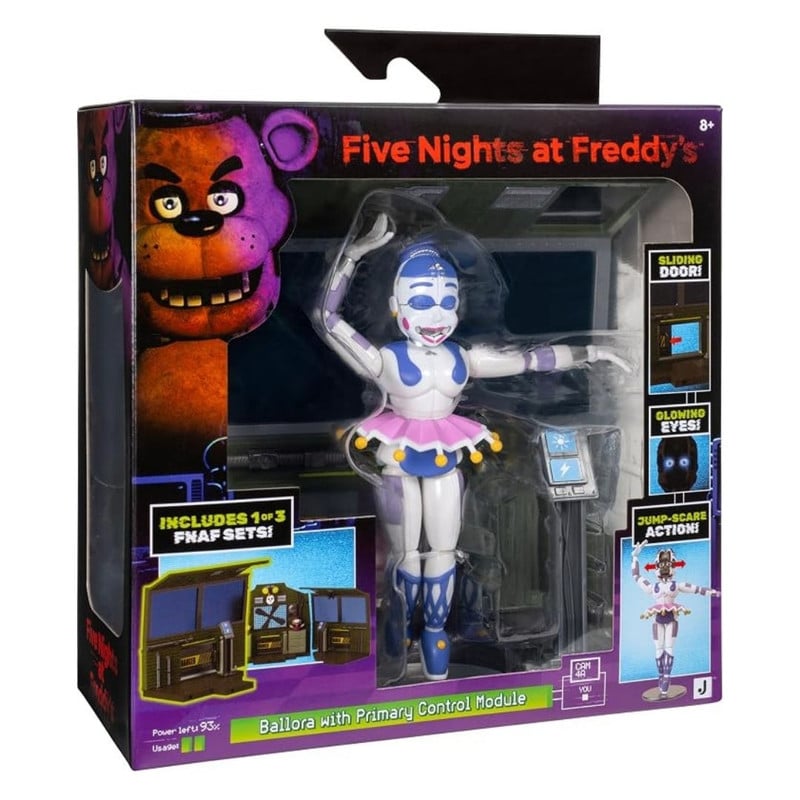 FIVE NIGHTS AT FREDDYS SET DE FIGURA BALLORA MÓDULO DE CONTROL CON OJOS BRILLANTES - 1