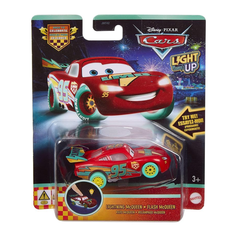 MATTEL CARS DISNEY PIXAR LIGHT UP VEHÍCULO CON LUCES ESCALA 1:55 MODELO SURTIDO - 3