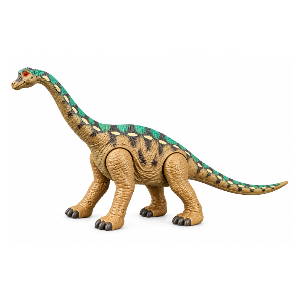 DINOSAURIO DE JUGUETE DINOSAURS WORLD BRANQUIOSAURUS CON SONIDO - 2