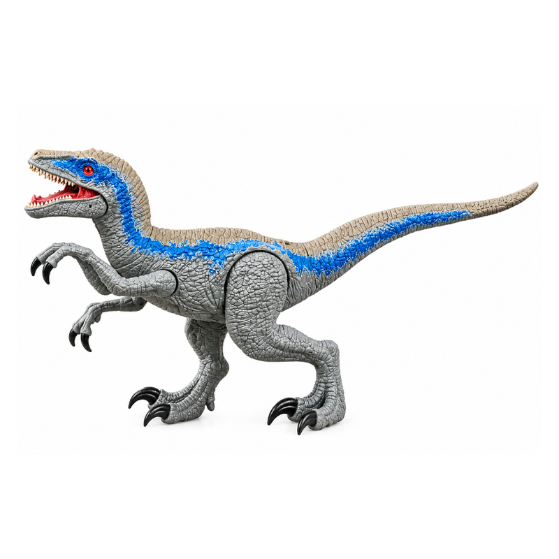 DINOSAURIO DE JUGUETE DINOSAURS WORLD VELOCIRAPTOR CON SONIDO - 2