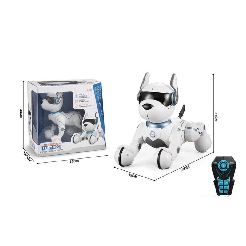 ROBOT PERRO ELECTRÓNICO INTELIGENTE A CONTROL REMOTO CON MOVIMIENTOS - 5