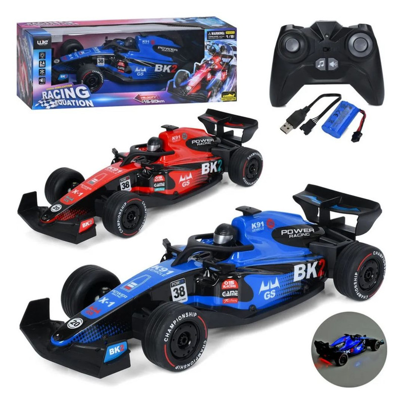 AUTO CARRERAS A CONTROL REMOTO RACING EQUATION 1:8 CON LUCES Y SONIDO SURTIDO - 2