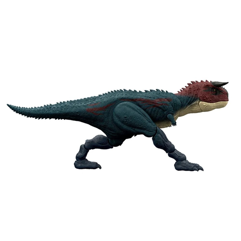 JURASSIC WORLD CARNOTAURUS EMBISTE Y MUERDE - DINOSAURIO CON MOVIMIENTO DE ATAQUE Y SONIDOS - 2