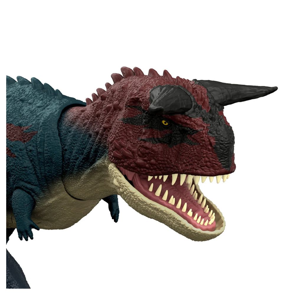 JURASSIC WORLD CARNOTAURUS EMBISTE Y MUERDE - DINOSAURIO CON MOVIMIENTO DE ATAQUE Y SONIDOS - 3