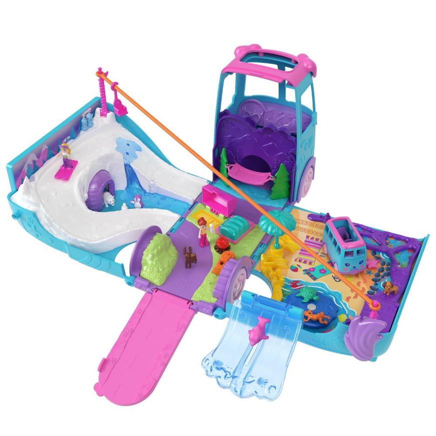 SET DE JUEGO POLLY POCKET AVENTURAS SOBRE RUEDAS CON MASCOTAS - 4