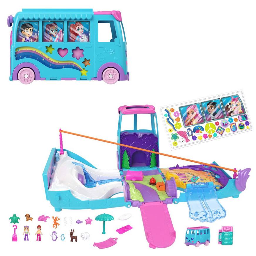 SET DE JUEGO POLLY POCKET AVENTURAS SOBRE RUEDAS CON MASCOTAS - 6