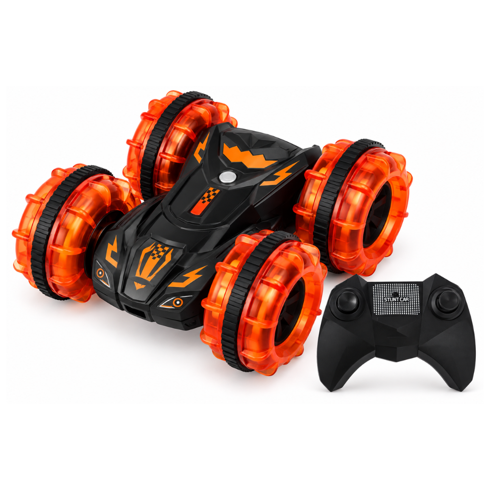 AUTO RC ANFIBIO STUNT 4CH CON CONTROL REMOTO, LUCES Y GIRO 360° – ESCALA 1:20 - 2