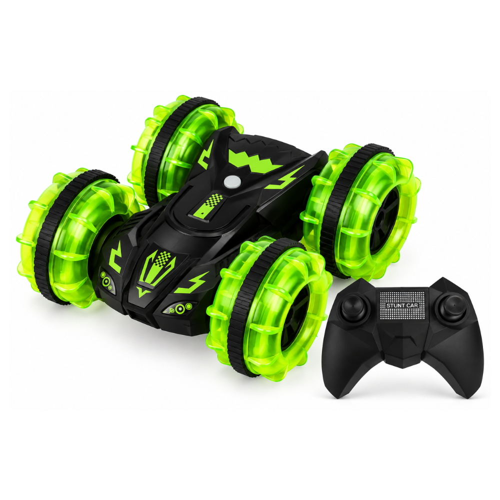 AUTO RC ANFIBIO STUNT 4CH CON CONTROL REMOTO, LUCES Y GIRO 360° – ESCALA 1:20 - 3