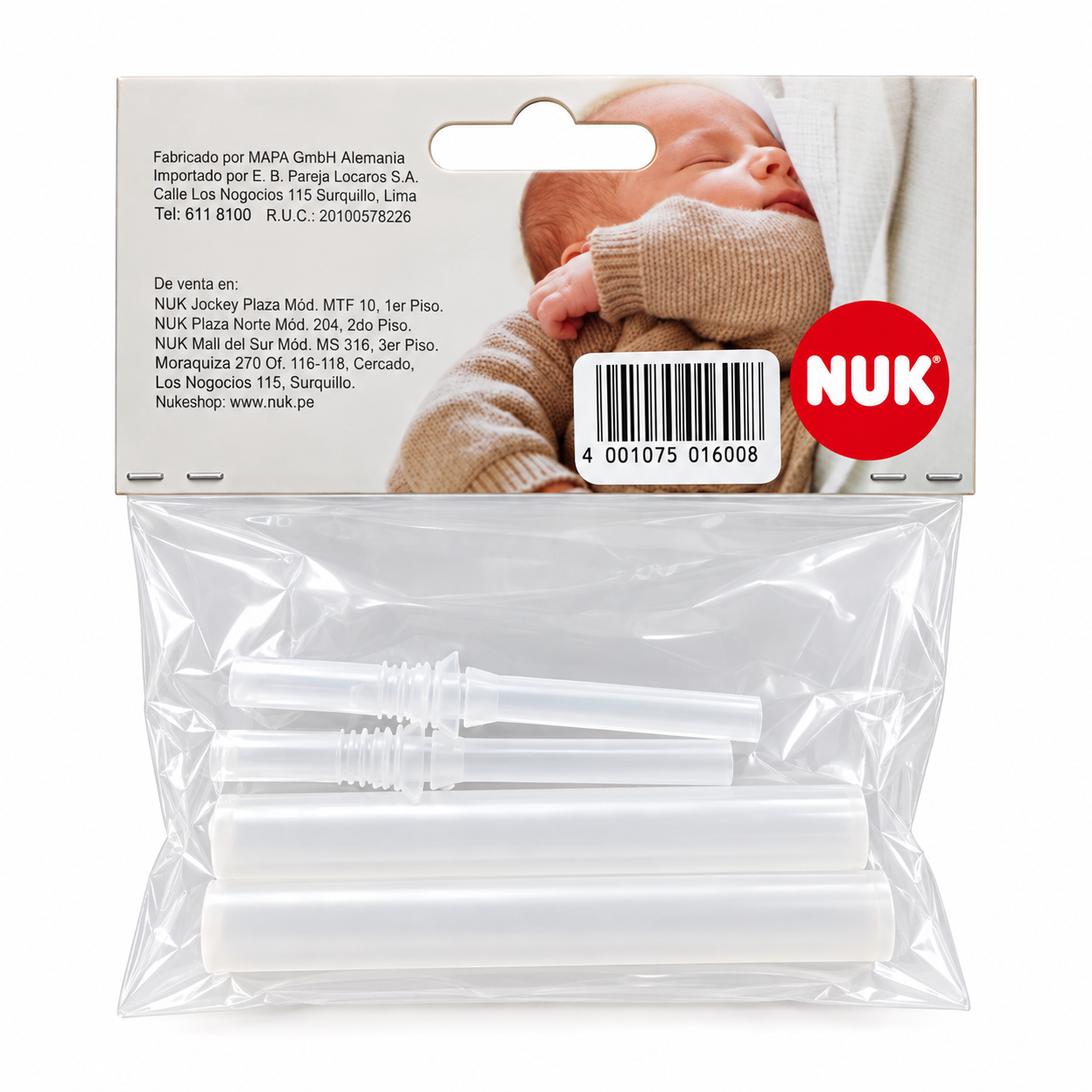 NUK REPUESTO SORBETE DE SILICONA PARA VASO ACTION CUP BX2 - 4