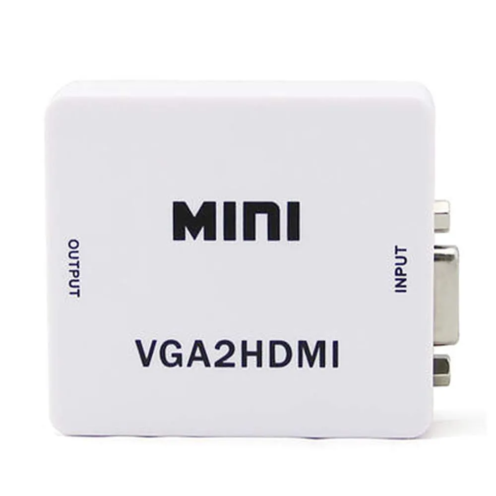CONVERSOR CONVERTIDOR ADAPTADOR VGA A HDMI AUDIO CABLE USB - 3