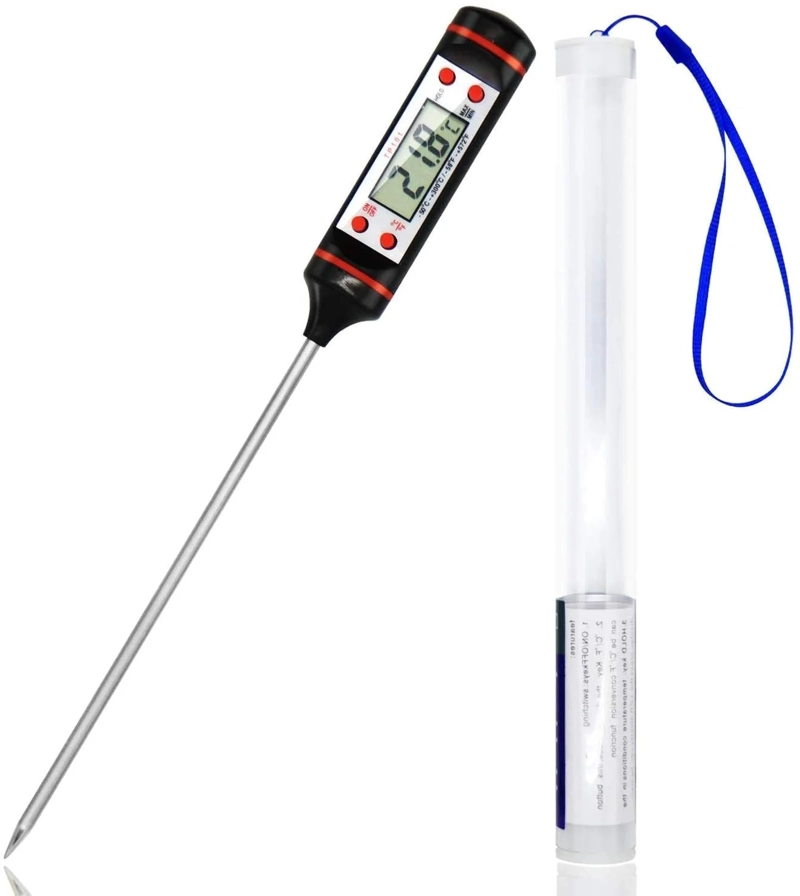 TERMÓMETRO DIGITAL COCINA 38.5 CM LIQUIDO Y SOLIDO ALIMENTO - 1