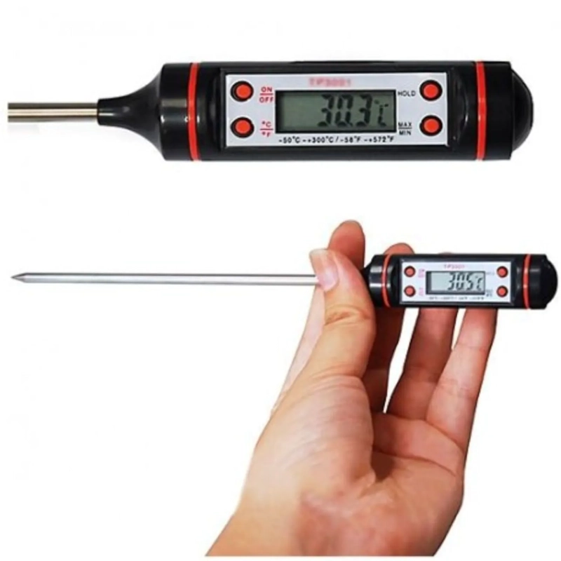 TERMÓMETRO DIGITAL COCINA 38.5 CM LIQUIDO Y SOLIDO ALIMENTO - 3