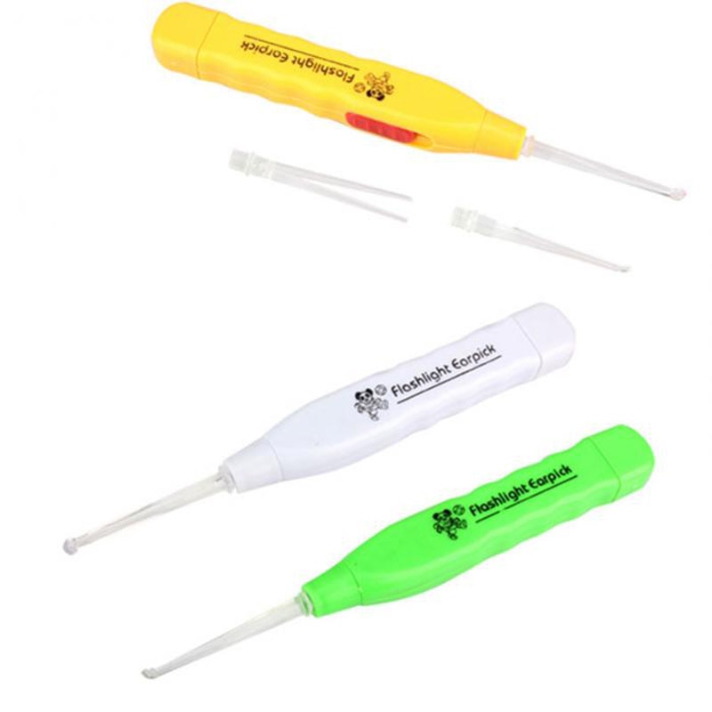 LIMPIADOR REMOVEDOR DE OIDO OREJA LUZ LINTERNA NIÑOS ADULTOS - 1